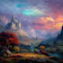 do fantasy concept landscape illustrations