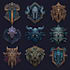 design medieval, fantasy, rpg gaming logo