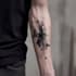 custom an abstract black tattoo design
