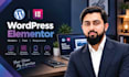 design and develop a wordpress website using elementor