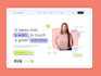 design a clean app and web UI UX