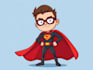make a cartoon and caricature like super hero