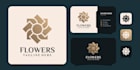 create a stylish and elegant feminine flower logo