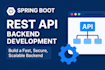 build spring boot rest API and java backend