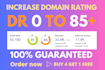 increase domain rating 80 plus