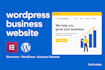 create a complete wordpress business website using elementor