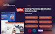 design SEO optimized roofing, construction, plumbing website