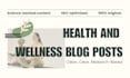 write research backed wellness or nutrition content