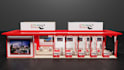 create modern trade show booth design