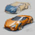 car design and digital painting