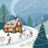 draw unique christmas illustration