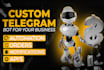 create a telegram bot using python and API integration