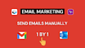 manually send 1 by 1 emails with inbox delivery guarantee