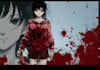 make a horror style illustration, artwork, cover