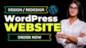 create a professional wordpress website or landing page