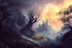 do fantasy landscape illustrations
