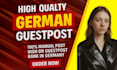 provide dr 90 guest post on high quality german website