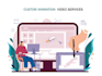 do custom illustration based 3d animated explainer video ad