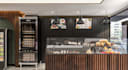 craft 3d pastry store interior,cgi storefront render,logo design,wall art decor