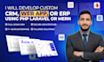 develop a custom web application using PHP laravel