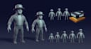 do 3d ps1 ps2 n64 retro low poly stylized 3d character models game asset