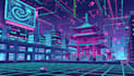 make you ai pixelated background
