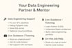 create data solutions, assist with on job problems, and train you in data