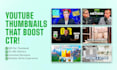 design high CTR youtube thumbnails