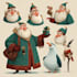 draw christmas cartoon caricature
