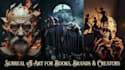 create dark fantasy and emotional surrealism ai art for brands