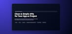 create a clean rest API in nodejs with express