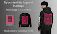 create hyperrealistic mockups for streetwear brands