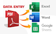on low price i will convert your pdf table to excel