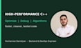 optimize, debug, or implement high performance cpp algorithms