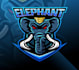 do unique elephant mascot logo design