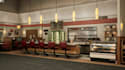 design modern restaurant, inviting dinning space interior,cgi minimalist kitchen