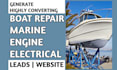 generate boat repair, marine, engine and electrical leads and build website