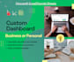 build a custom excel or google sheets dashboard