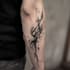 custom an abstract black tattoo design