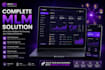 develop a complete MLM website with member dashboard and admin panel