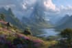 make concept fantasy landscape illustration
