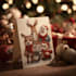 create a beautiful illustrated christmas card