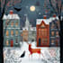 create a beautiful illustrated christmas card