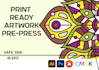 make your packaging file print ready with bleed, crop marks and high quality PDF