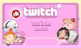 cute and attractive emotes and sub badges for gamers