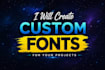 design a custom font in ttf and otf for your brand or project