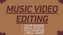 do professionally music video editing