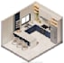 design a complete kitchen with floor plan, elevations