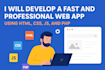 develop a customized responsive lightweight web app using HTML CSS js and PHP