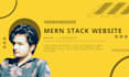 develop mern stack web app as a mern stack developer, full stack developer